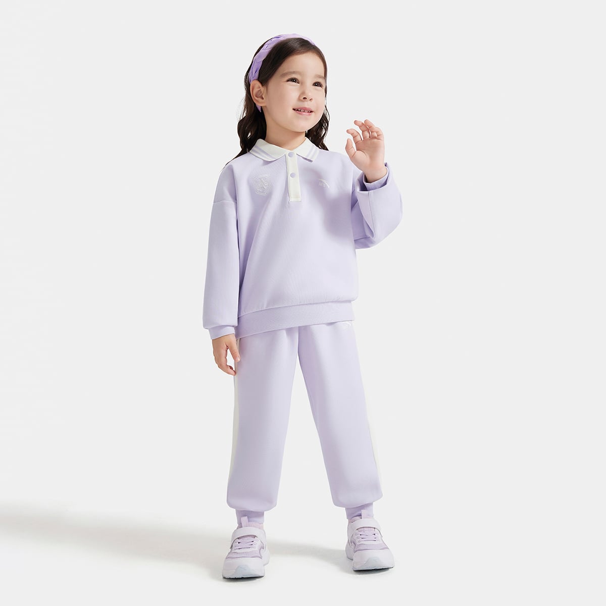 Bộ Quần Áo Thể Thao Bé Gái Anta Kids A62537716-1