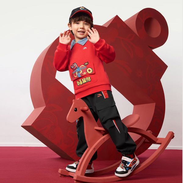 Quần Dài Lót Nỉ Bé Trai Anta Kids 3526A9505-2