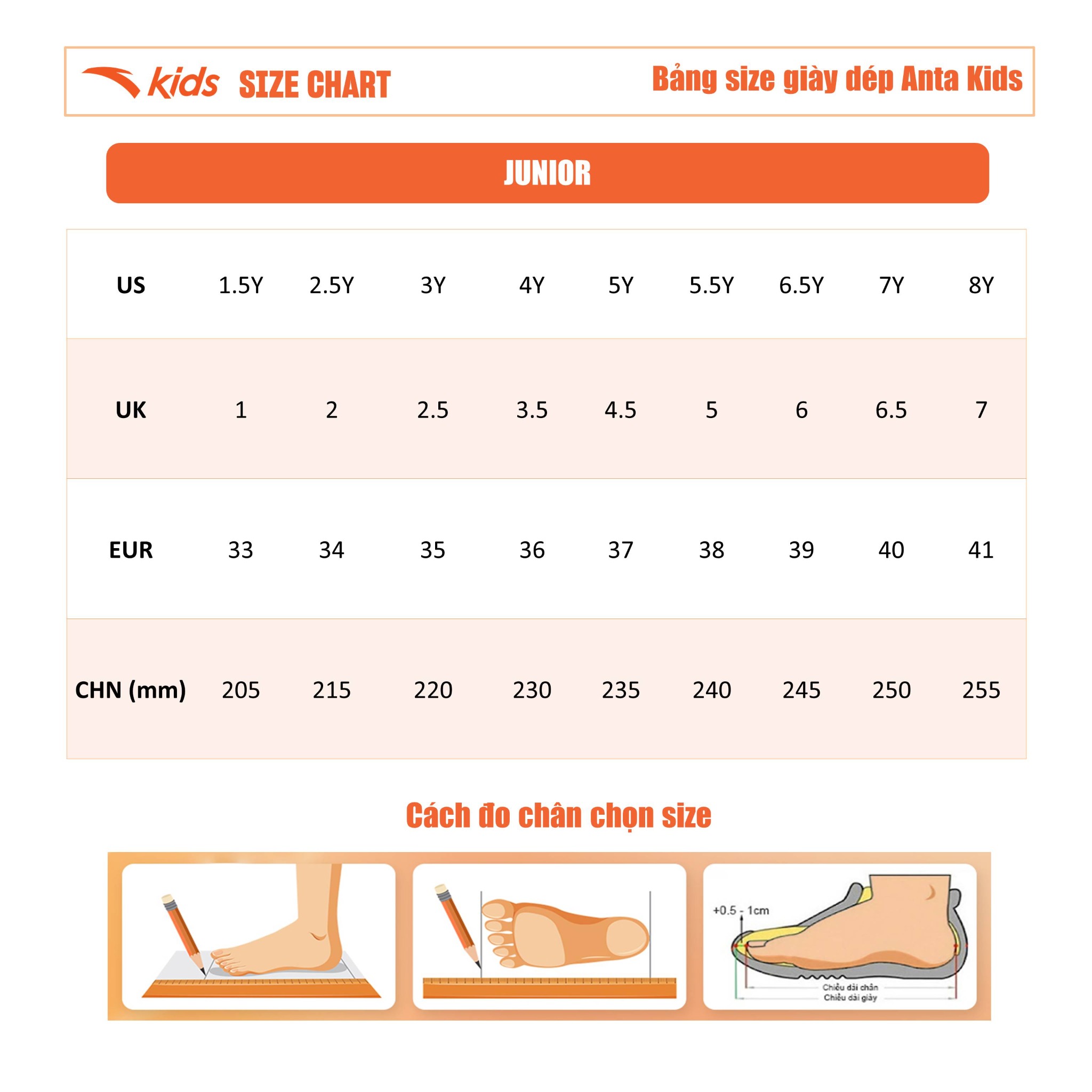 Sandals Thời Trang Bé Gái Size 33-38 Anta Kids 3224C6901