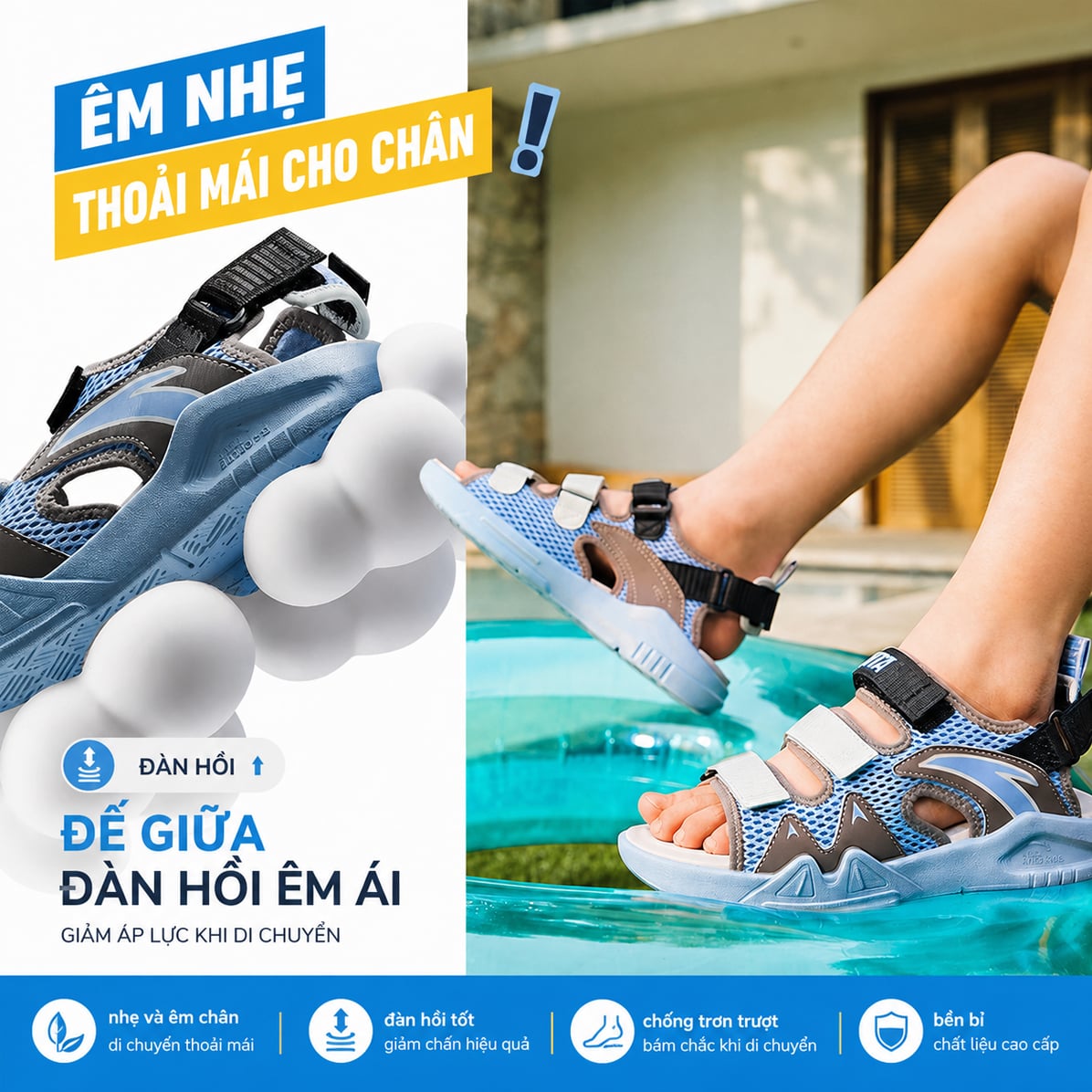 Sandals Bé Trai Size 33 - 40 Anta Kids A12626974-3