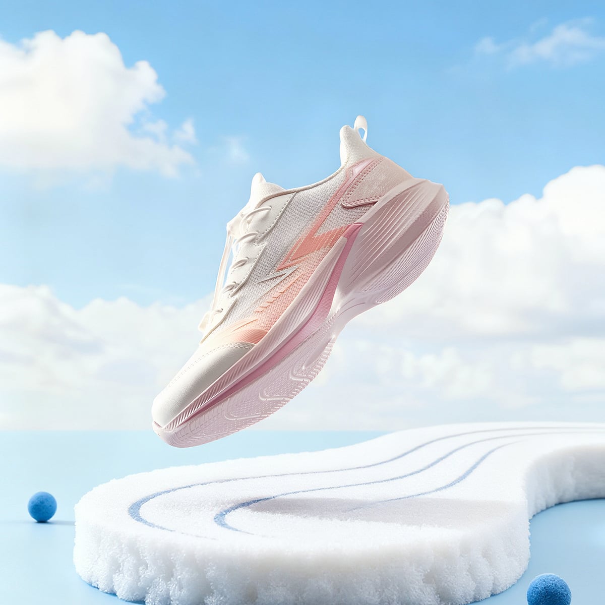 Giày Chạy Thể Thao Bé Gái Size 33-40 Anta Kids Cloud A226B5540-2