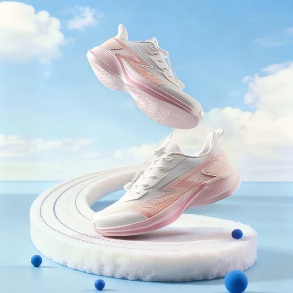 Giày Chạy Thể Thao Bé Gái Size 33-40 Anta Kids Cloud A226B5540-2