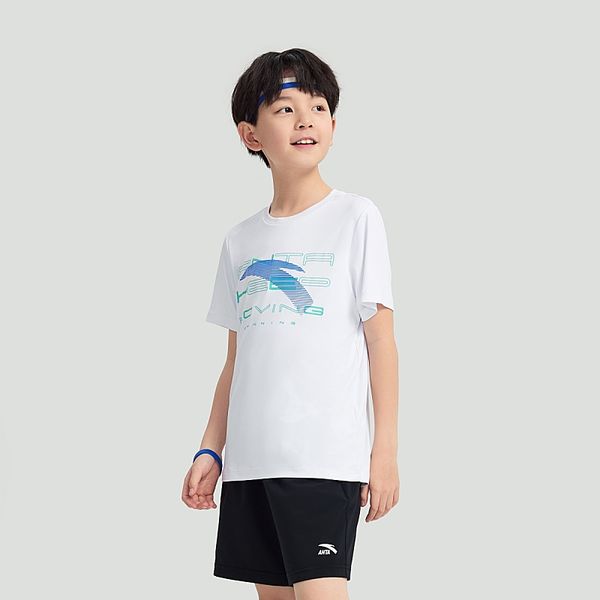 Áo Phông Ngắn Tay Bé Trai Anta Kids Running A3524B5114-1