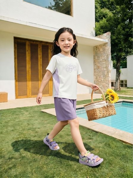 Bộ Quần Áo Thời Trang Thể Thao Bé Gái Anta Kids A62627701-2