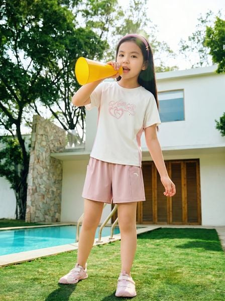 Bộ Quần Áo Thời Trang Thể Thao Bé Gái Anta Kids A62627701-4