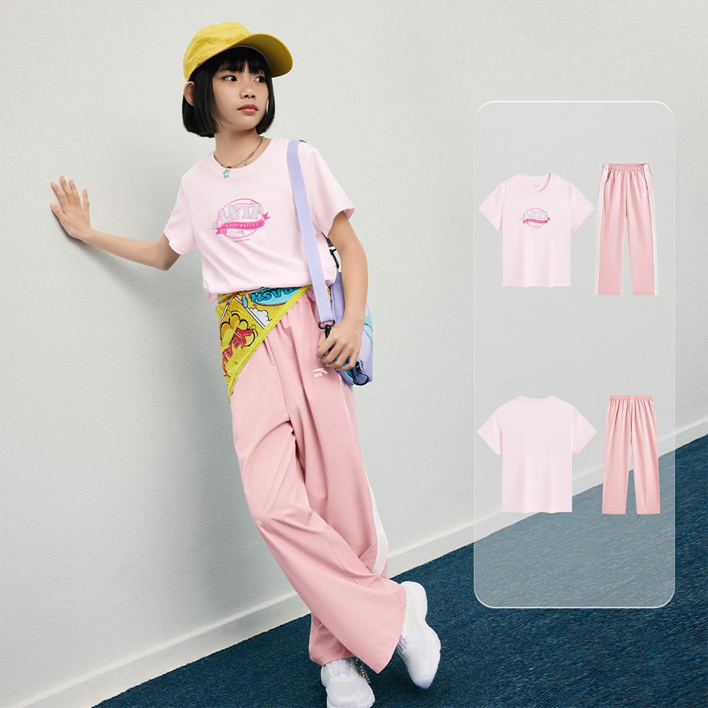 Bộ Quần Áo Thể Thao Bé Gái Anta Kids A62628705-2