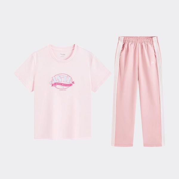 Bộ Quần Áo Thể Thao Bé Gái Anta Kids A62628705-2