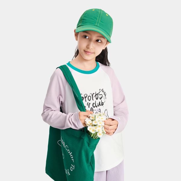 Áo Phông Dài Tay Thời Trang Bé Gái Anta Kids A626C8401-4