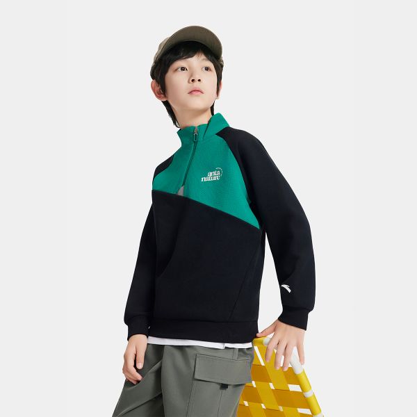 Áo Sweater Thể Thao Bé Trai Anta Kids A72536714-3