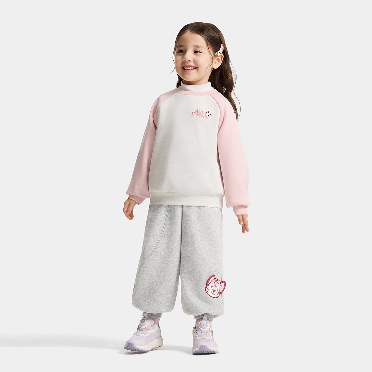Quần Dài Nỉ Bông Thời Trang Bé Gái Anta Kids A72549706-2