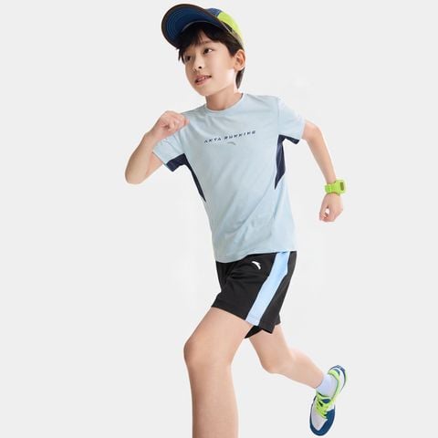 Áo Thun Ngắn Tay thể Thao Bé Trai Anta Kids A72625127-1