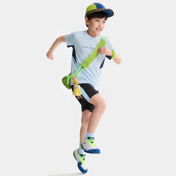 Áo Thun Ngắn Tay thể Thao Bé Trai Anta Kids A72625127-1