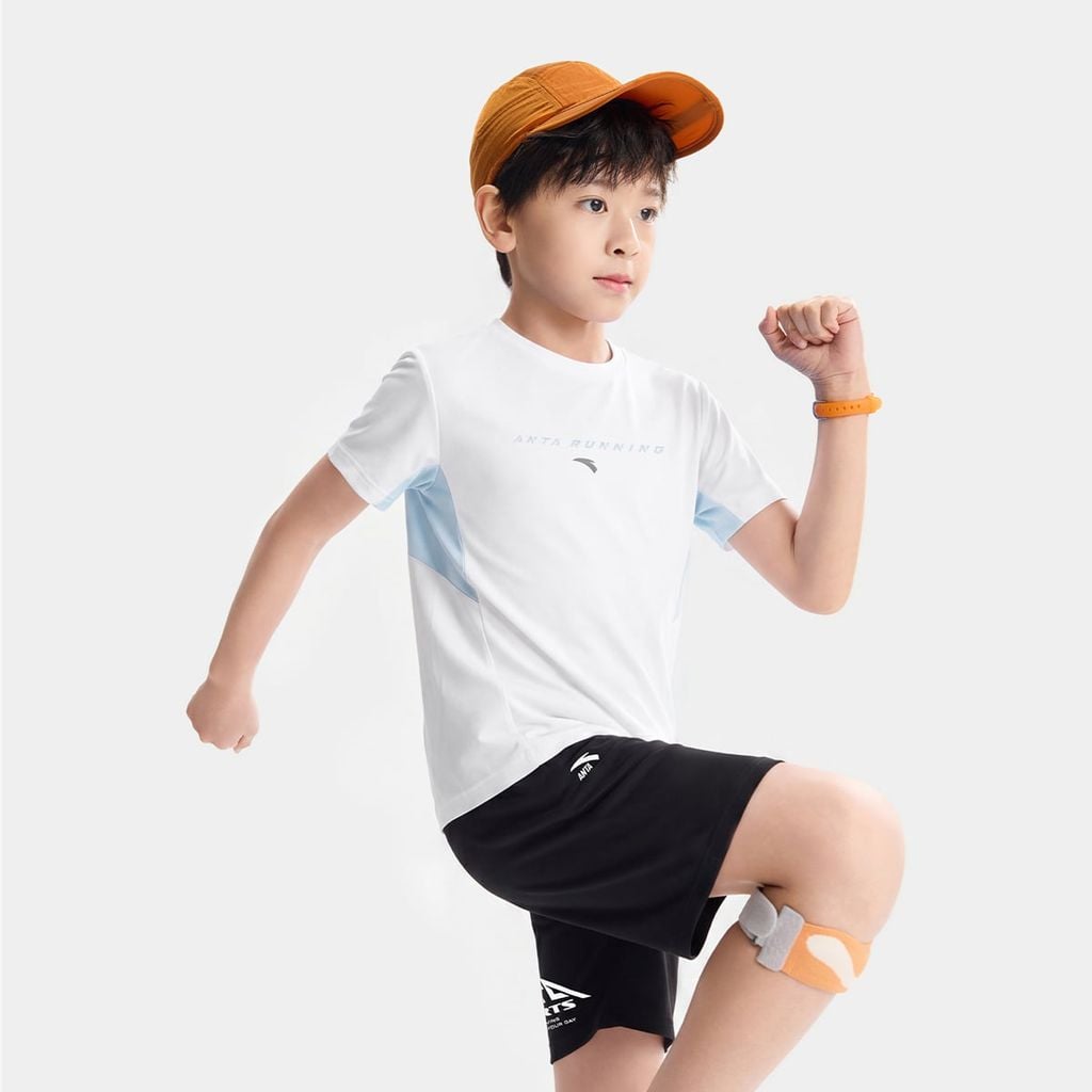 Áo Thun Ngắn Tay thể Thao Bé Trai Anta Kids A72625127-2