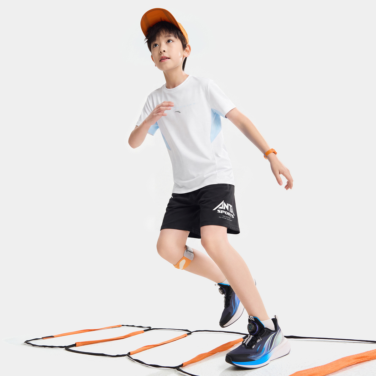 Áo Thun Ngắn Tay thể Thao Bé Trai Anta Kids A72625127-2
