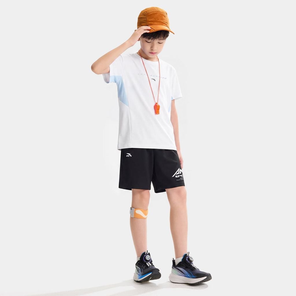 Áo Thun Ngắn Tay thể Thao Bé Trai Anta Kids A72625127-2