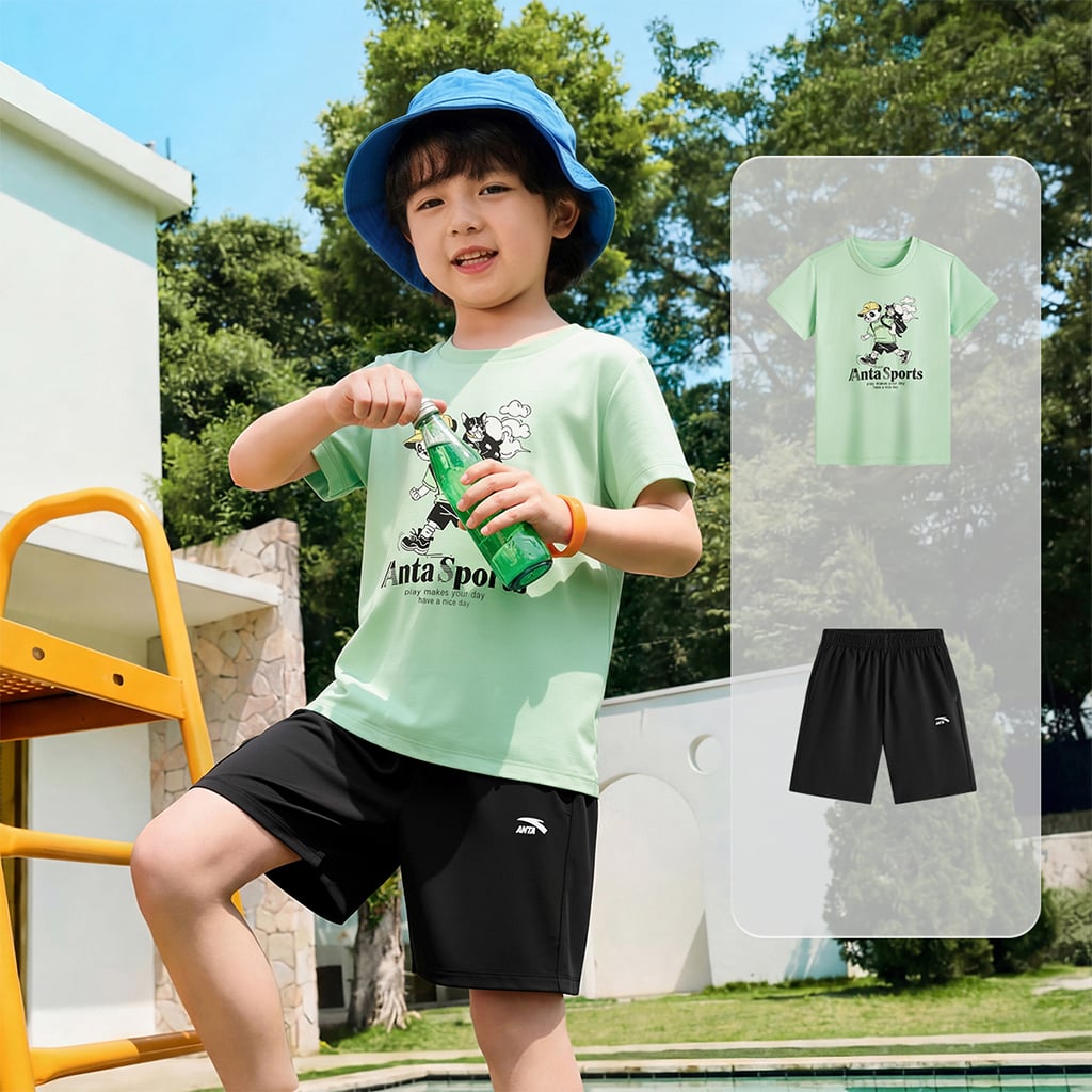 Bộ Quần Áo Thể Thao Bé Trai Anta Kids A72629714-2