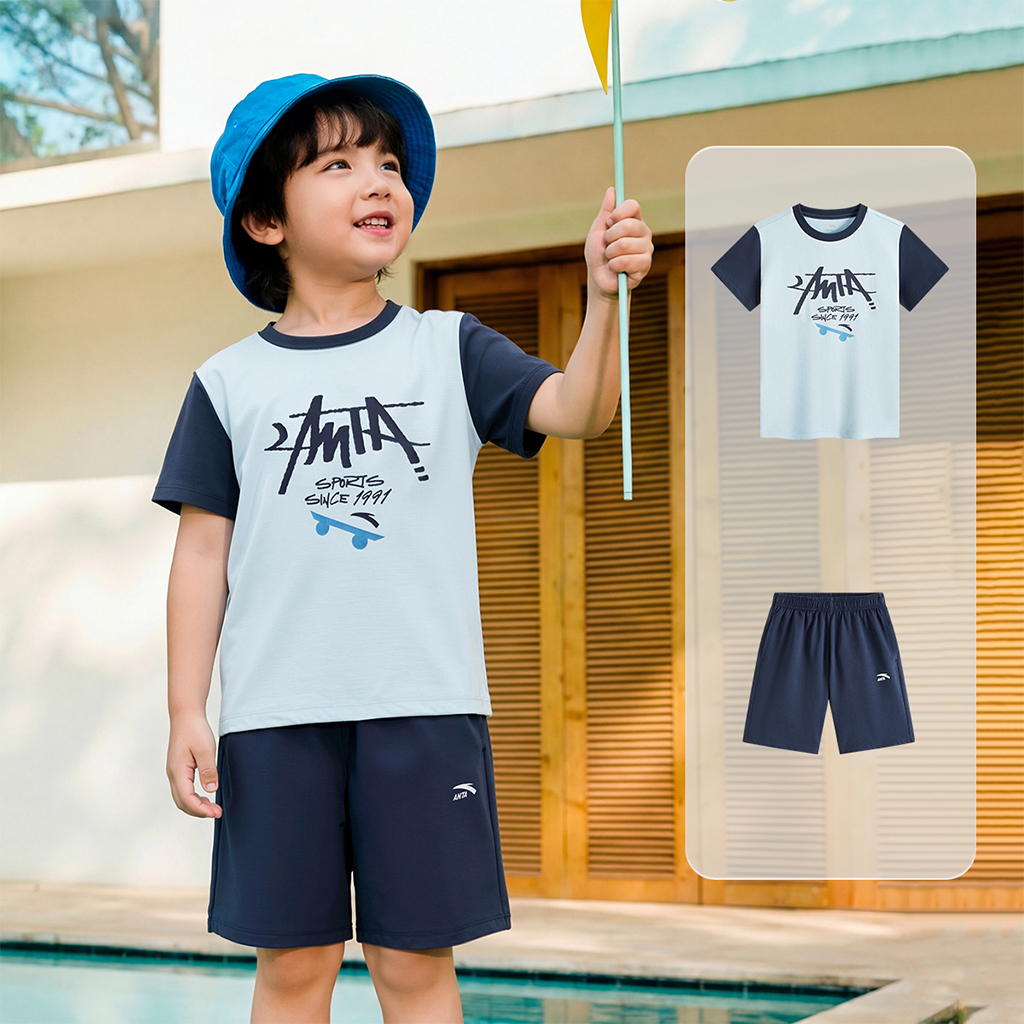 Bộ Quần Áo Thể Thao Bé Trai Anta Kids A72629714-5
