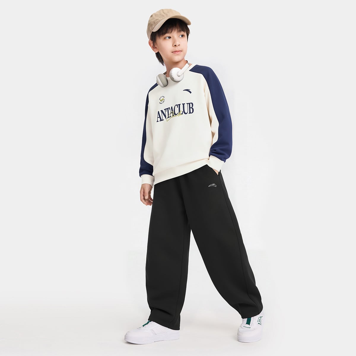 Áo Sweater Thể Thao Bé Trai Anta Kids A726C8402-1