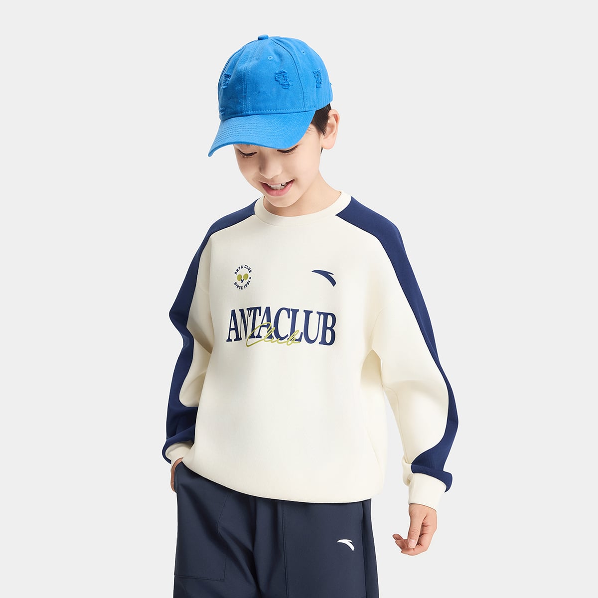 Áo Sweater Thể Thao Bé Trai Anta Kids A726C8402-1