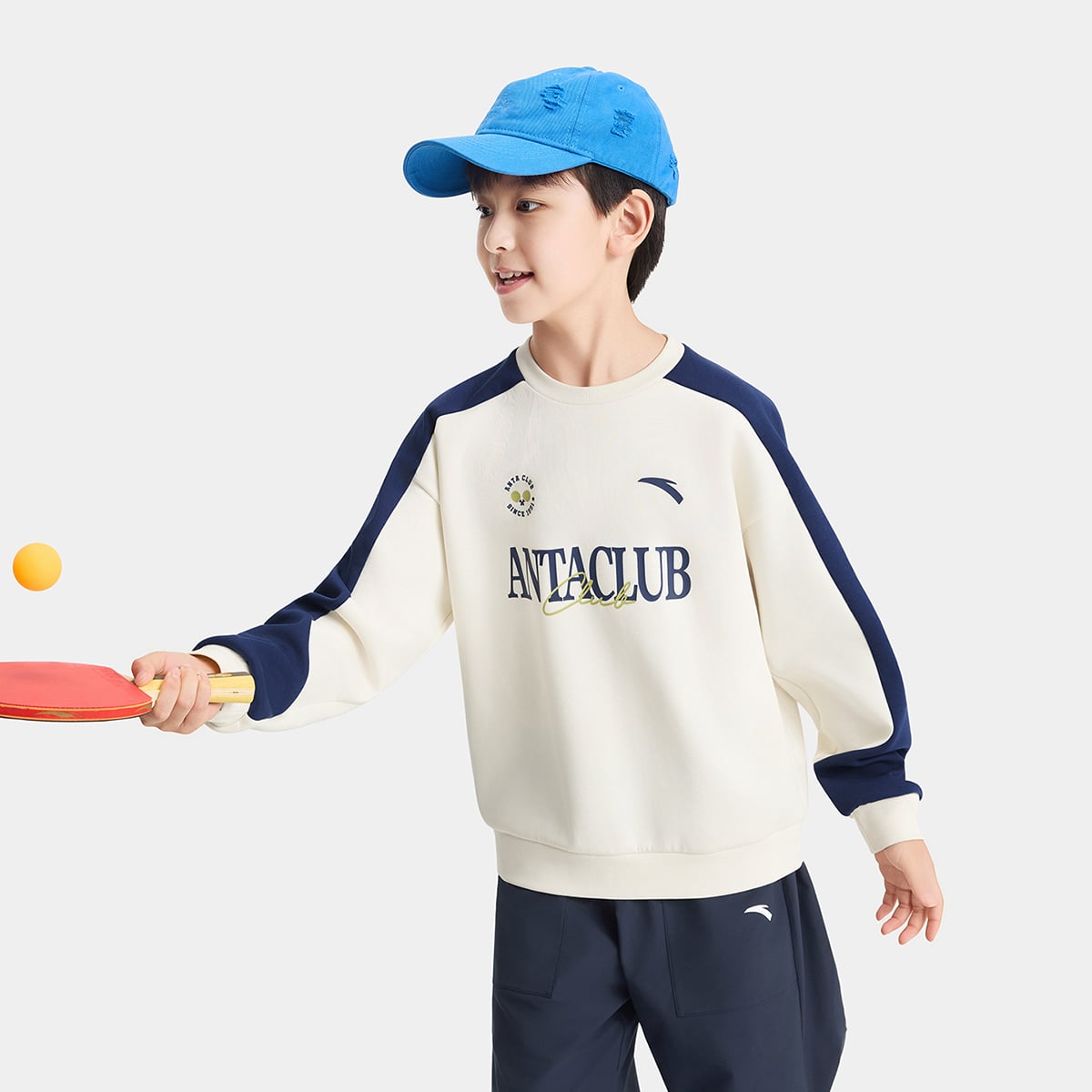 Áo Sweater Thể Thao Bé Trai Anta Kids A726C8402-1