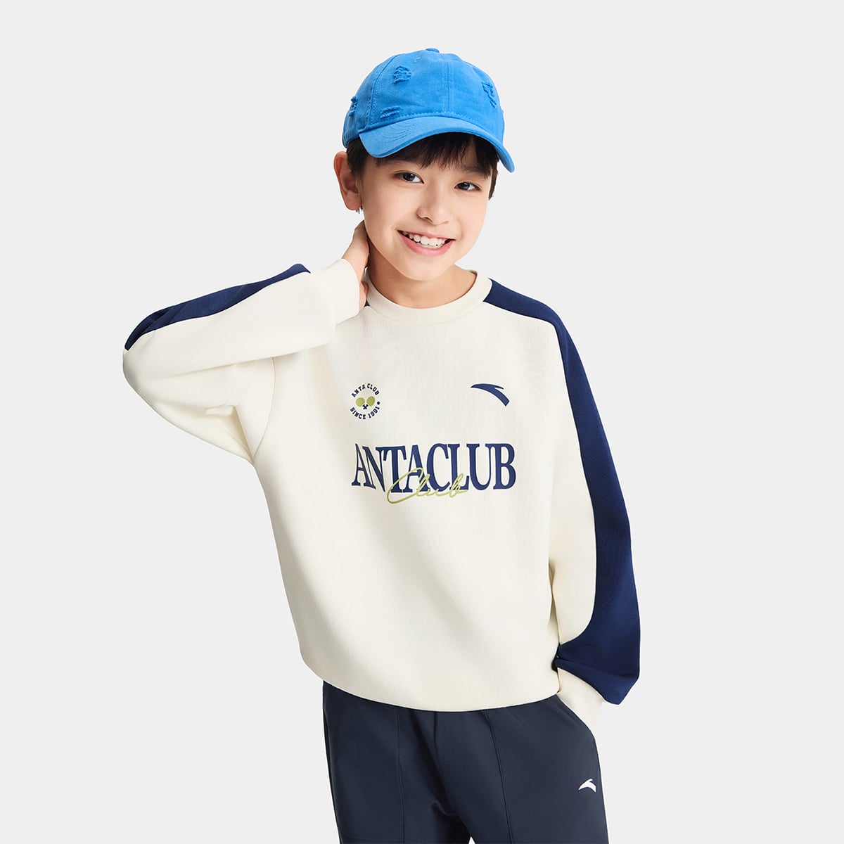 Áo Sweater Thể Thao Bé Trai Anta Kids A726C8402-1