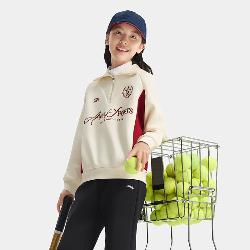 Áo Sweater Thời Trang Bé Gái Anta Kids 3625D1714-1