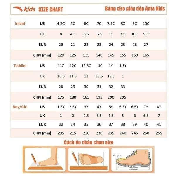 Sandals Thời Trang Bé Trai Size 28-33 Anta Kids A12629933-2
