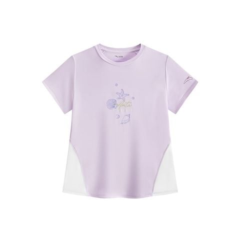 Áo Phông Ngắn Tay Thể Thao Bé Gái Anta Kids 3625B5101-2