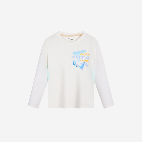 Áo Thun Dài Tay Bé Trai Ls Tee Running Anta Kids 3524C9403