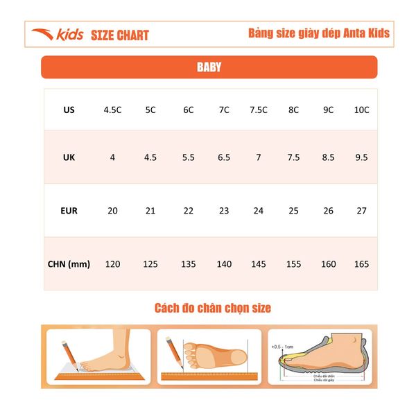Giày Thể Thao Bé Trai Size 22-27 Anta Kids Cny-Good Luck 3125C0016-2