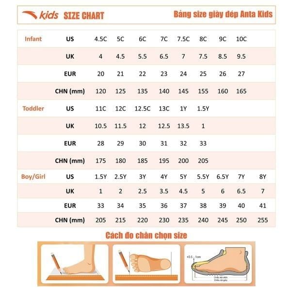 Giày Chạy Thể Thao Bé Trai Size 34-40 Anta Kids 3125C5563-3