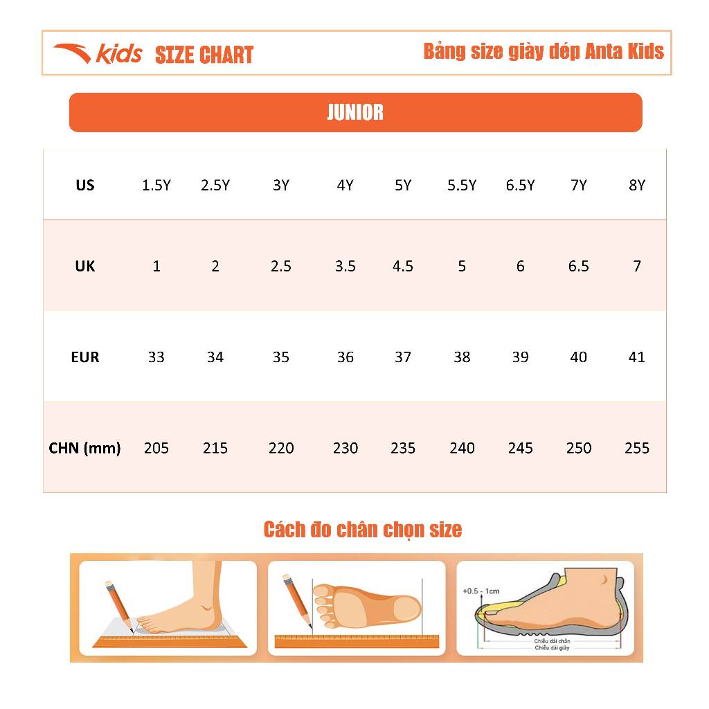 Giày Chạy Thể Thao Unisex Size 33-41 Anta Kids PG7 3124D5531