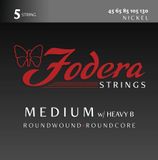  Dây đàn Guitar Fodera N45130tb Medium Nickel, 5 String 