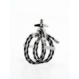  Ligature Saxophone Metal Small Silverstein Quattro Silver Gen.4  FS02A 