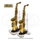  Giá để kèn Saxophone Rovner Clearly Elegant Solo Saxophone Stand 