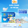 khẩu trang 3d bé