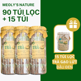  [Trà Túi Lọc] - Trà Gạo Lứt Đậu Đen Meoly's Nature- Thanh Lọc Giải Nhiệt, Thon Gọn, Lợi Sữa​​​​​​​, Detox Không Chất Bảo Quản 