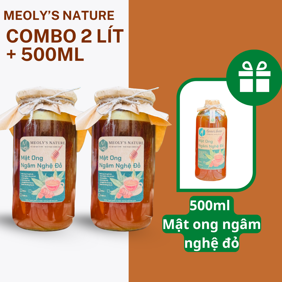  Mật Ong Ngâm Nghệ Đỏ Meoly House 