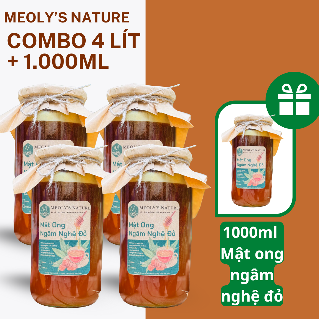  Mật Ong Ngâm Nghệ Đỏ Meoly House 