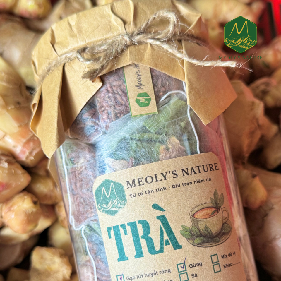  [Trà Túi Lọc] - Trà Gạo Lứt Đậu Đen Meoly's Nature- Thanh Lọc Giải Nhiệt, Thon Gọn, Lợi Sữa​​​​​​​, Detox Không Chất Bảo Quản 