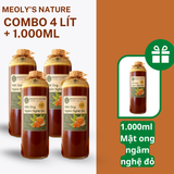  (Không Lấy Lát Nghệ) Mật Ong Ngâm Nghệ Đỏ Meoly Nature Hỗ Trợ Giảm Đau Dạ Dày Hỗ Trợ Da Sáng Min Chống Lão Hóa 