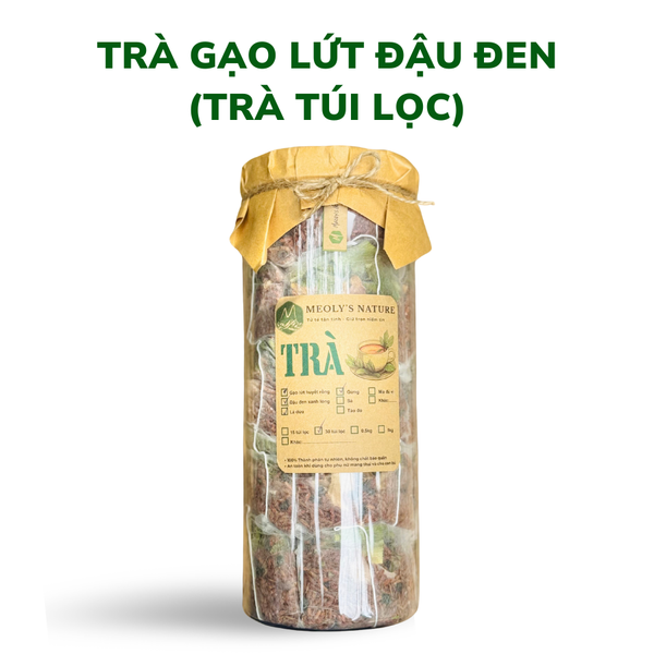  [Trà Túi Lọc] - Trà Gạo Lứt Đậu Đen Meoly's Nature- Thanh Lọc Giải Nhiệt, Thon Gọn, Lợi Sữa​​​​​​​, Detox Không Chất Bảo Quản 