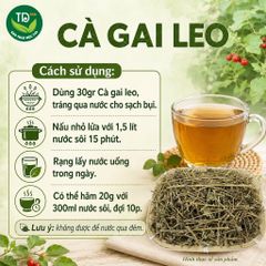 Cà gai leo, hàng mùa mới, khô, sạch, thơm, hỗ trợ giải độc, thanh nhiệt, thanh lọc cơ thể