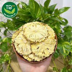 Thơm sấy lạnh, Dứa sấy lạnh, nguyên chất, không đường, bổ sung vitamin, detox cơ thể.