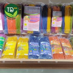 Bún gạo lứt ngũ sắc, vị ngô, chùm ngây, gấc, lá cẩm, đậu biếc, đặc sản Cao Bằng, 100% organic