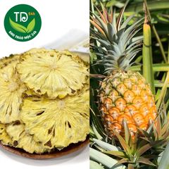 Thơm sấy lạnh, Dứa sấy lạnh, nguyên chất, không đường, bổ sung vitamin, detox cơ thể.