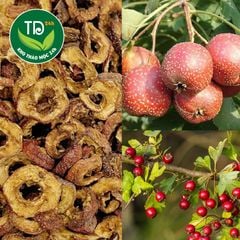 Sơn tra khô, táo mèo khô, tách hạt thái lát sấy lạnh, đều, đẹp, khô, thơm