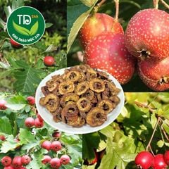 Sơn tra khô, táo mèo khô, tách hạt thái lát sấy lạnh, đều, đẹp, khô, thơm