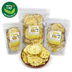 Thơm sấy lạnh, Dứa sấy lạnh, nguyên chất, không đường, bổ sung vitamin, detox cơ thể.
