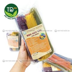 Bún gạo lứt ngũ sắc, vị ngô, chùm ngây, gấc, lá cẩm, đậu biếc, đặc sản Cao Bằng, 100% organic
